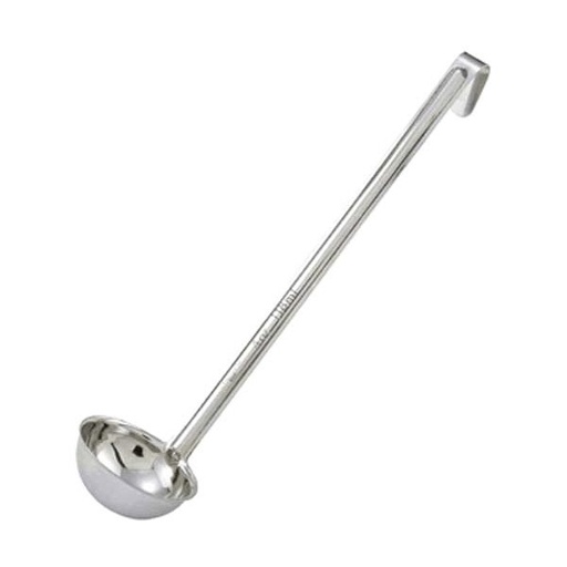 WINCO LDI-8 8 Oz One-Piece Stainless Steel Ladle