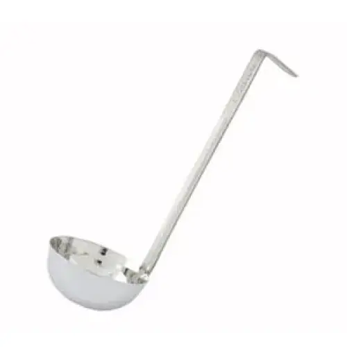 WINCO LDS-2 2 Oz Two-Piece Short Stainless Steel Ladle