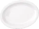 WINCO MMPO-96W Oval Platter 9" White