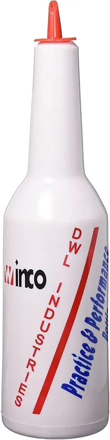 WINCO PFBT-11W 3" x 11.5" Flair Bottle White
