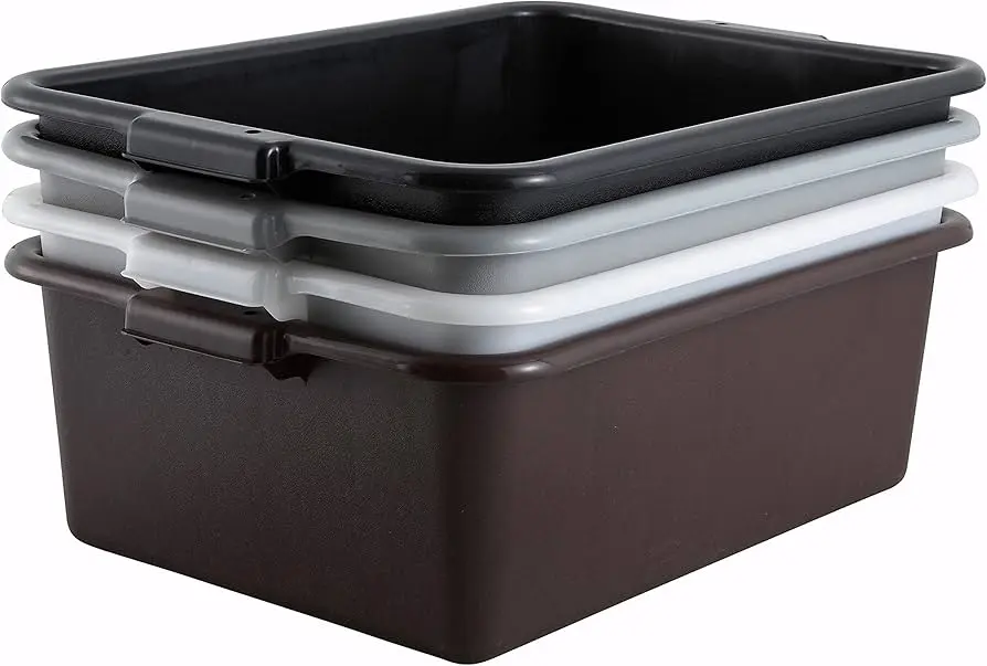 WINCO PL-7G Tote Box 15.5" x 20.25" x 7"