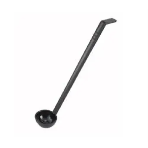 WINCO PLD-8K 3/4 Oz Black Polycarbonate Ladle