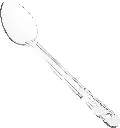 WINCO PSS-13C 13" Clear Polycarbonate Serving Spoon