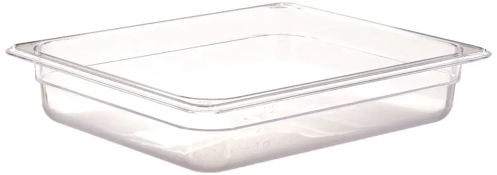 WINCO SP7202 1/2 Size Clear Food Pan 2" Deep
