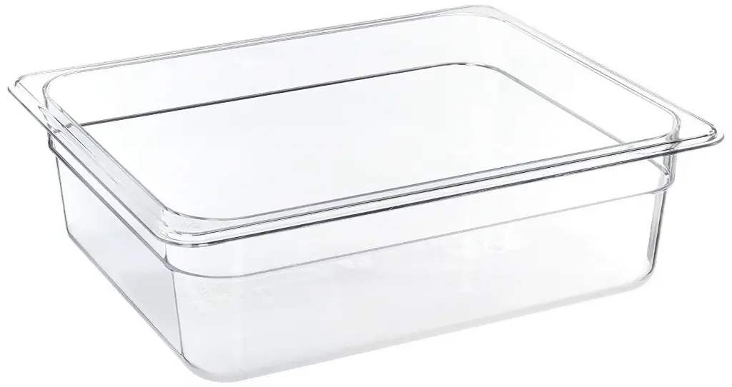 WINCO SP7204 1/2 Size Clear Food Pan 4" Deep