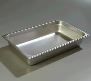 WINCO SPJL-104 14.5 qt SOLID Stainless Food Pan