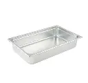 WINCO SPJL-104 14.5 qt SOLID Stainless Food Pan
