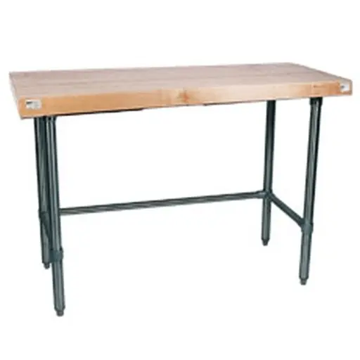 WinHolt WTSS3672 6 Feet Stainless Table with Woodtop
