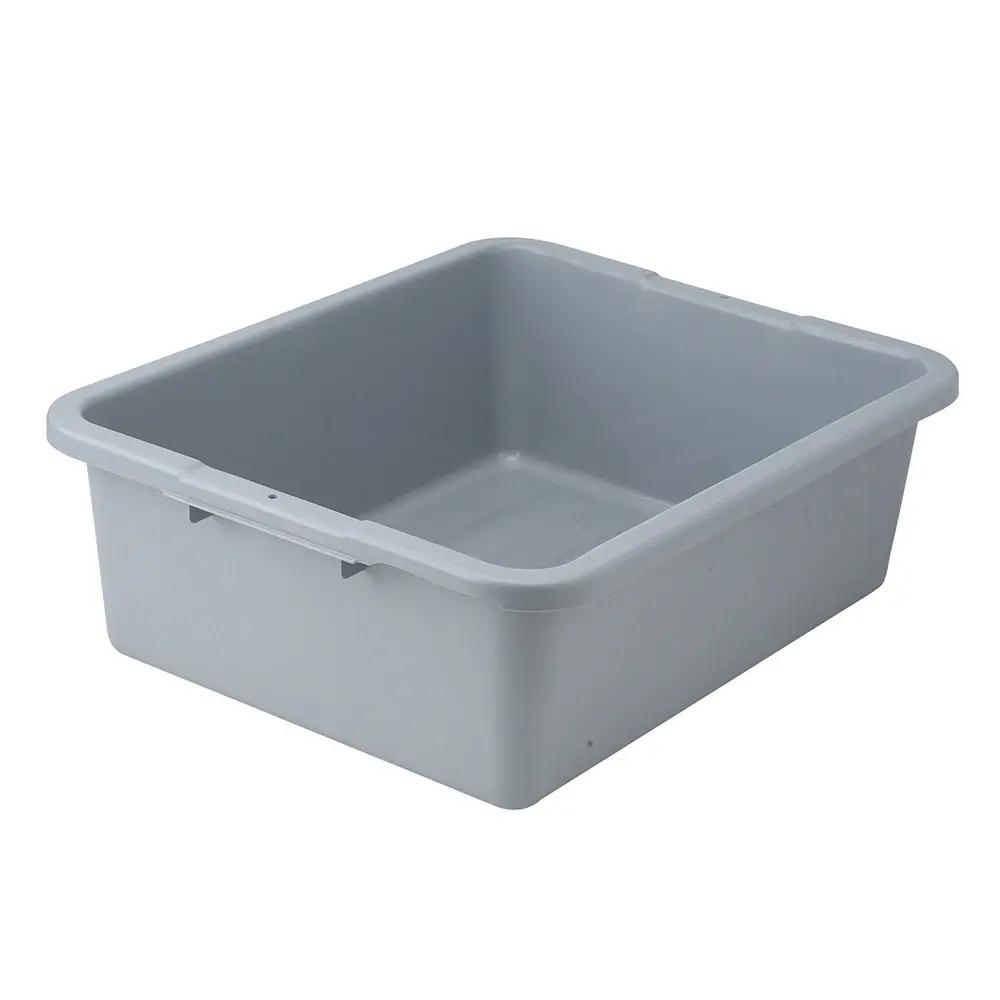 Winco PLW-7G One Compartment Dish Box Gray