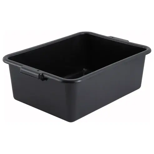 Winco PLW-7K One Compartment Dish Box Black