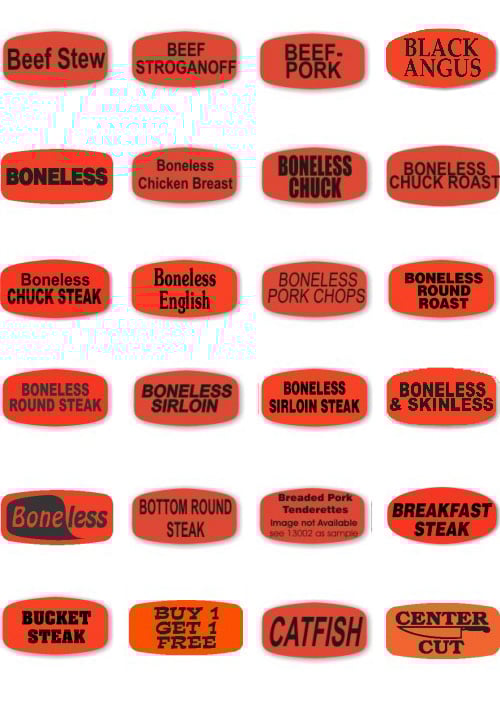"ANGUS BEEF" Label Sticker