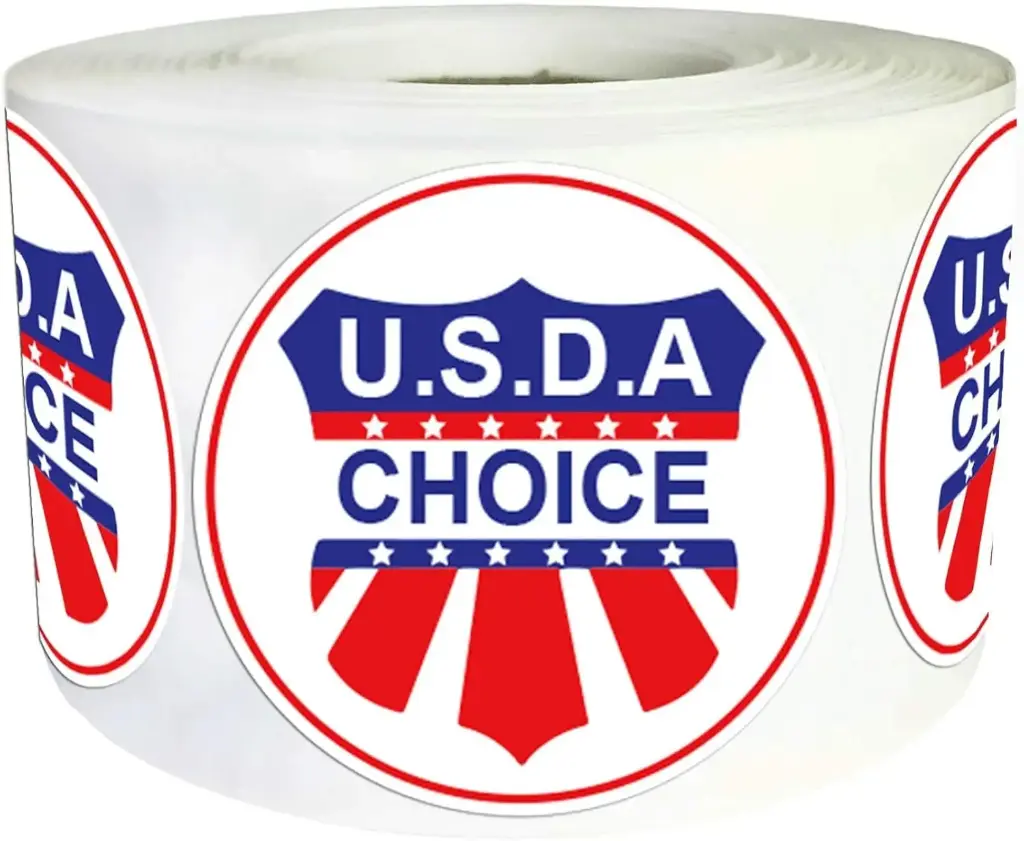 "USDA CHOICE Grade" Sticker Label