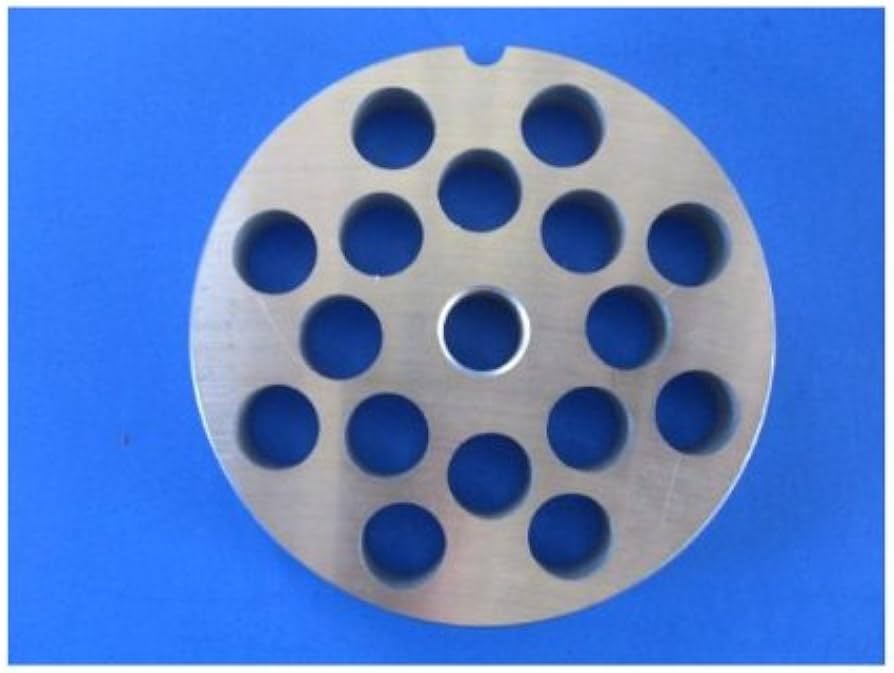 1/2" Meat Grinder Plate #22 Double Cut