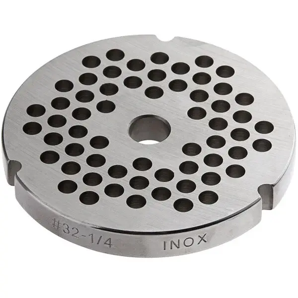 1/4" Stainless Steel Grinder Plate #32 with Hub