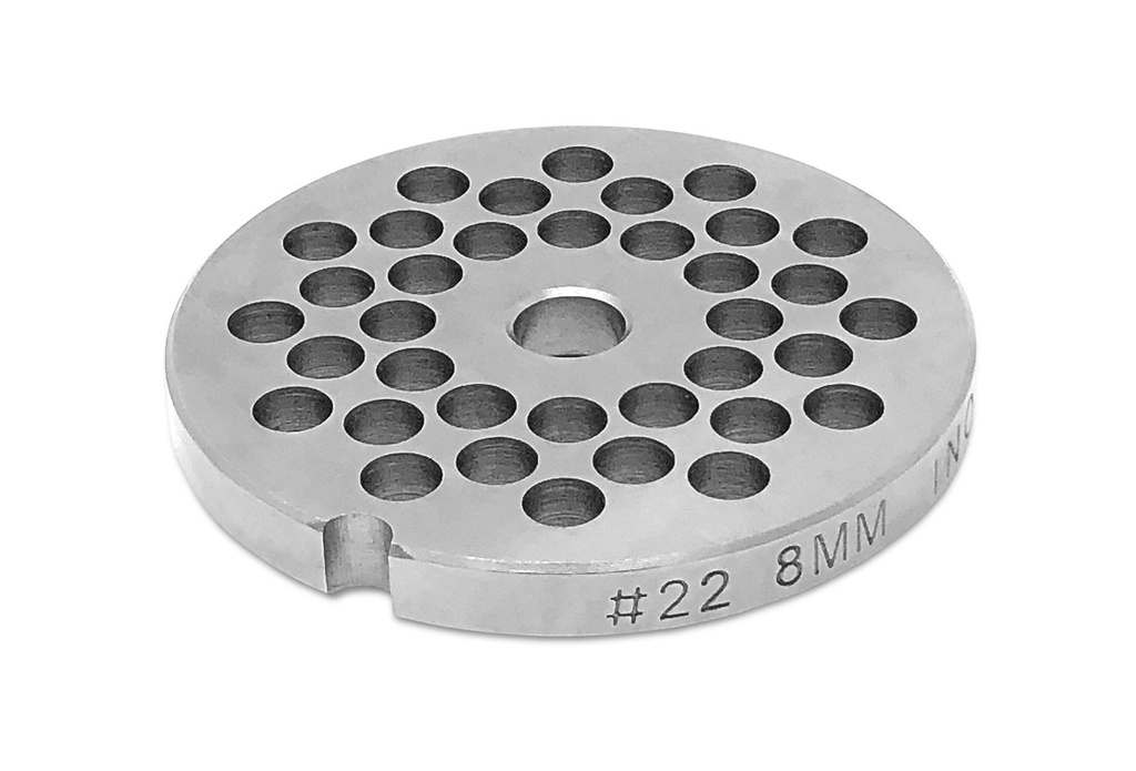 1/4" Stainless Steel Meat Grinder Plate #22