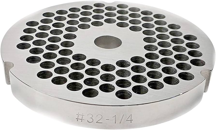 1/4" Stainless Steel Meat Grinder Plate #32