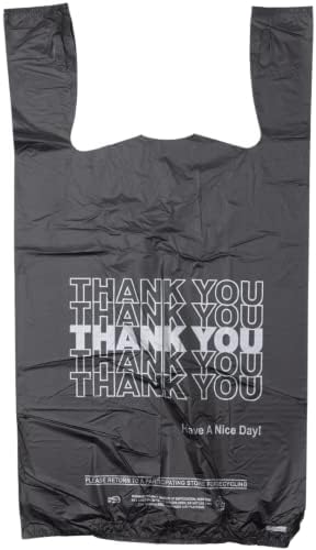 1/6 Black T-shirt Thank You bag 