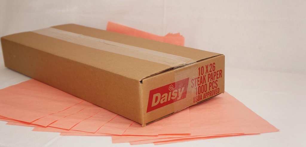 10 X 26 Pink Steak Paper 1000 Pcs