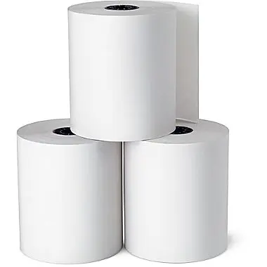 2.75" x 165' Single Ply White Bond Roll Paper