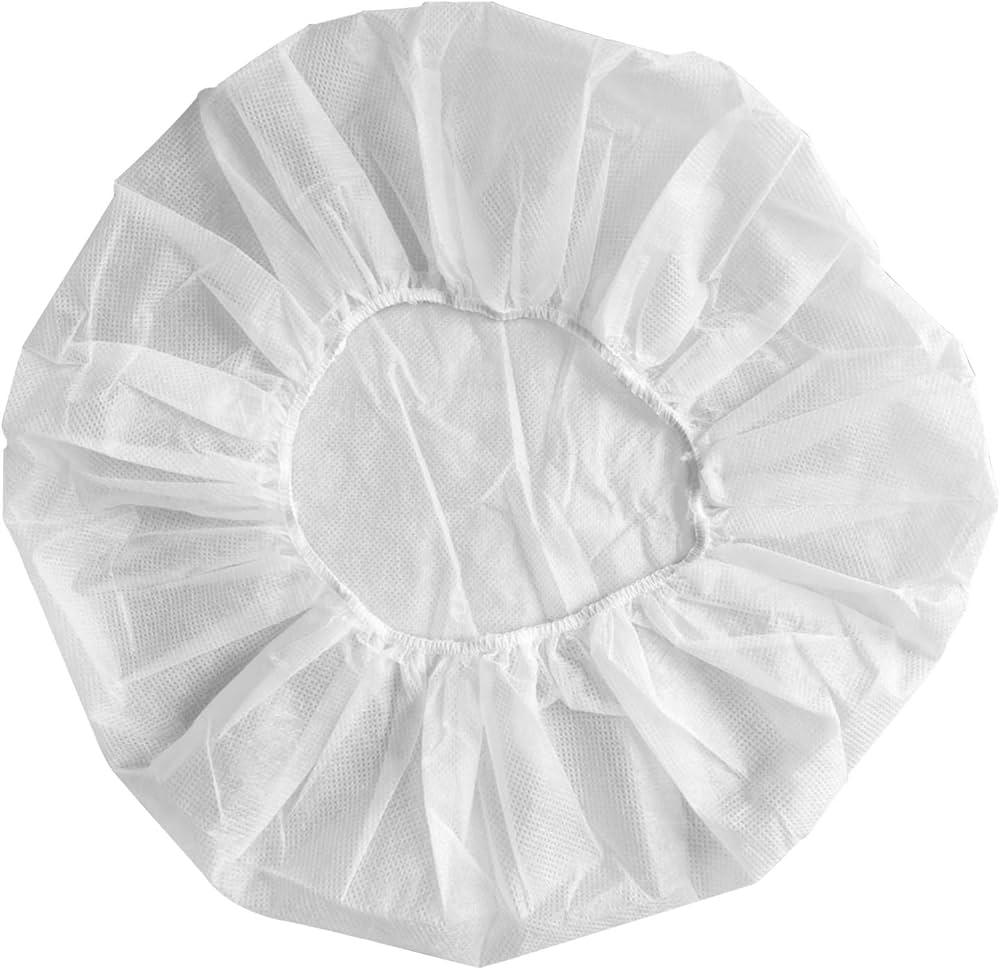 24 Inch White Bouffant Cap