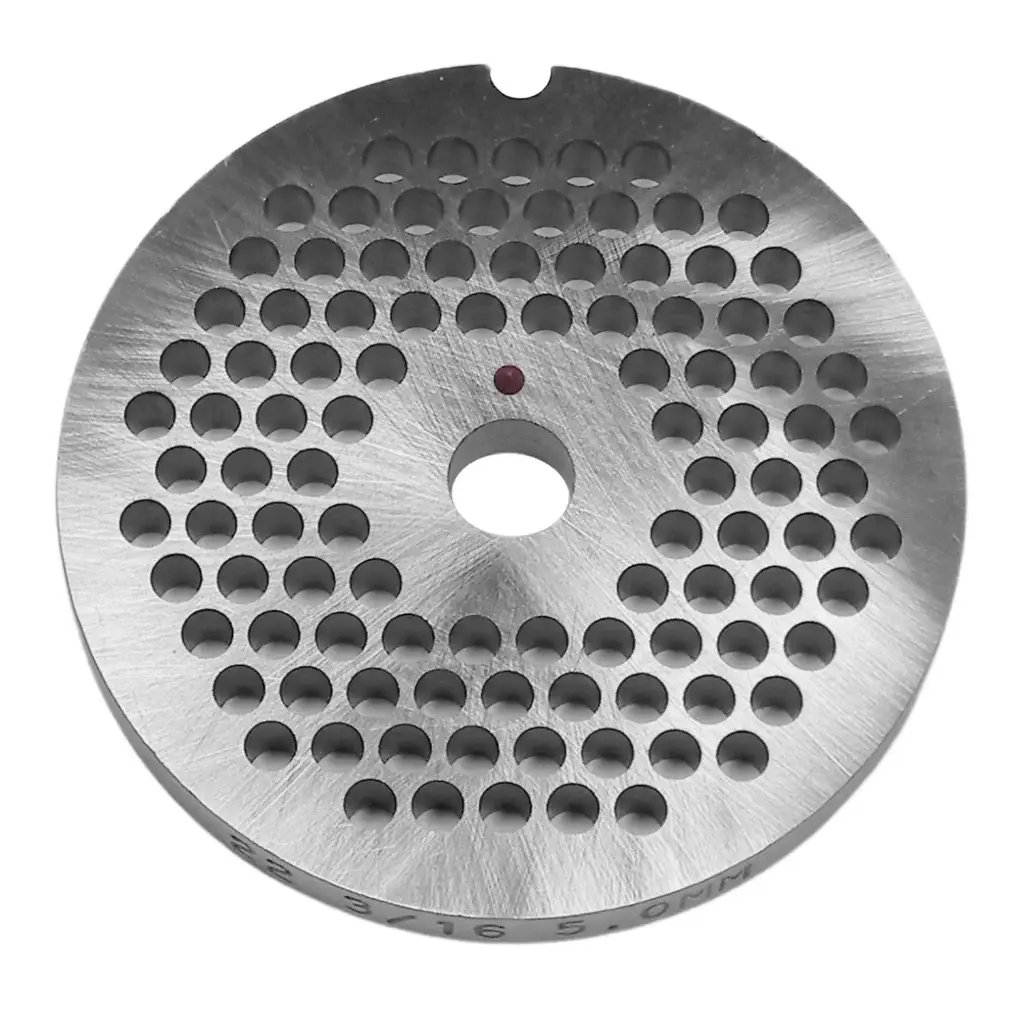 3/16" Meat Grinder Plate #22 Double Cut
