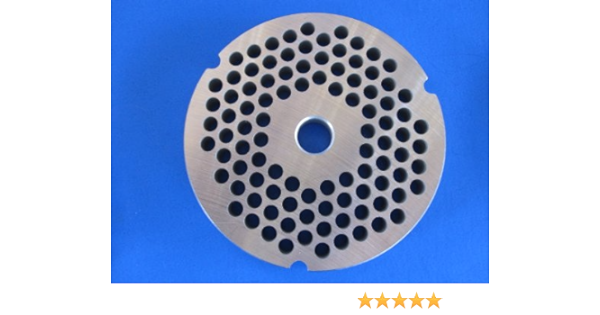 3/16" Meat Grinder Plate #32 Hard Steel
