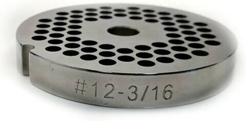 3/16" Stainless Steel Meat Grinder Plate #12