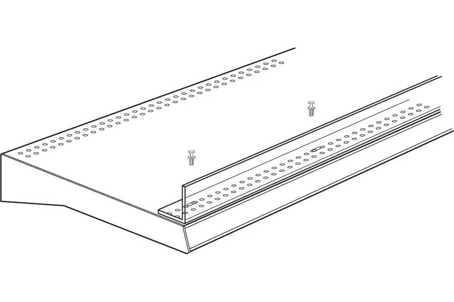 36" Clear Front Fence For Display Shelf