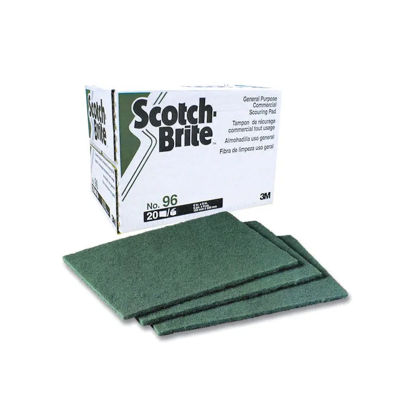 3M No.96 Scouring Pad Green 6" x 9"