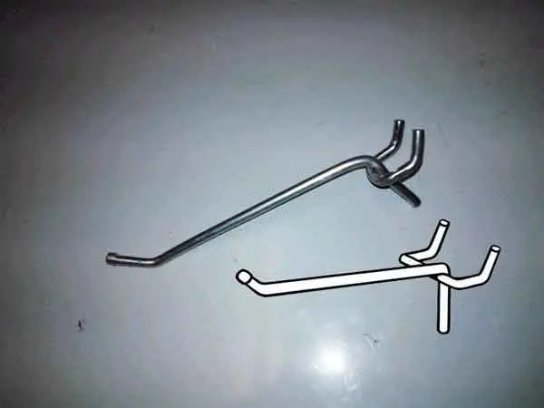4" Metal Peg Hook with Ball End
