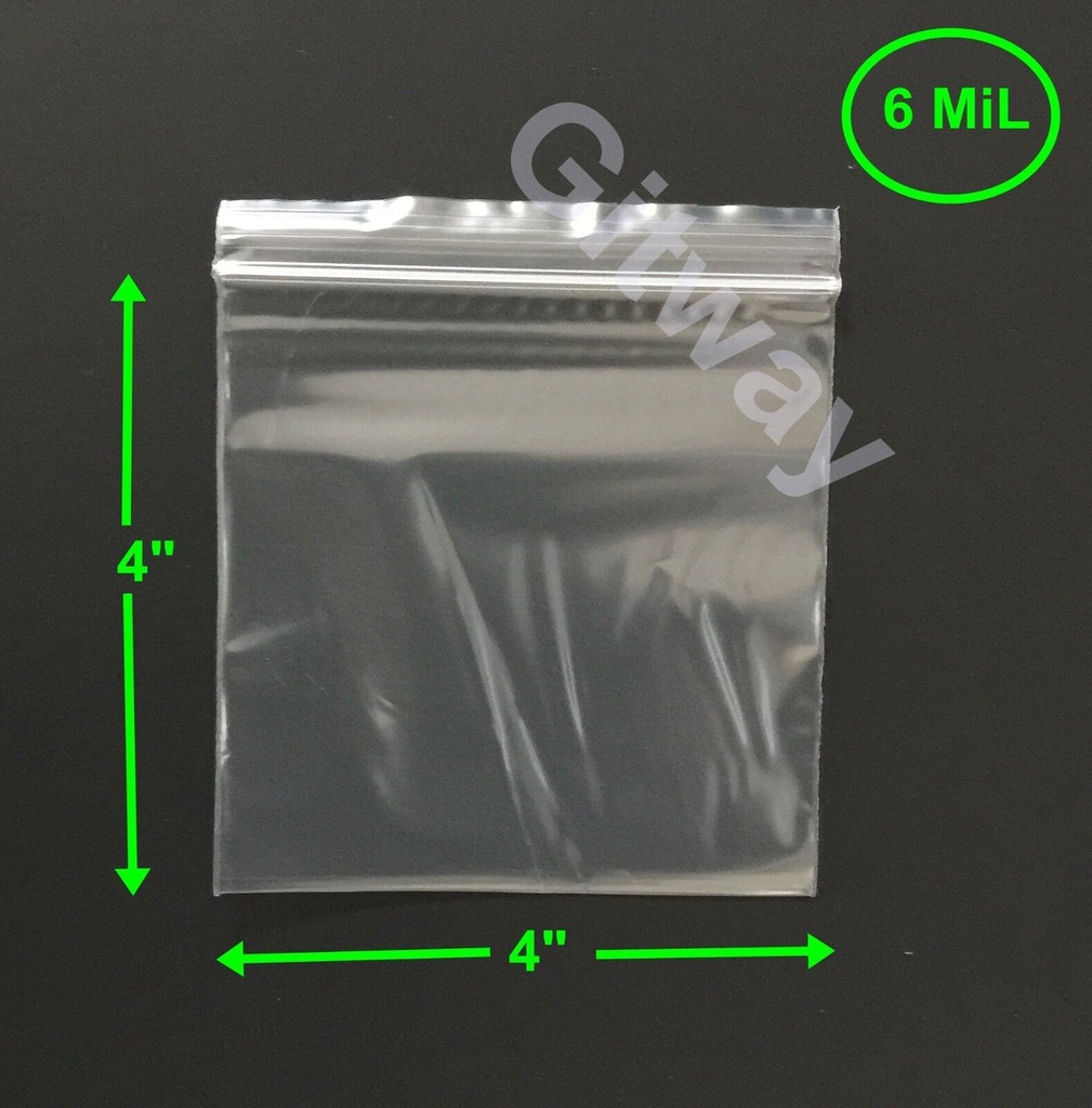 4'' Zip Lock Bag 