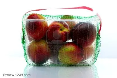 6 Cell Clear Peach Container