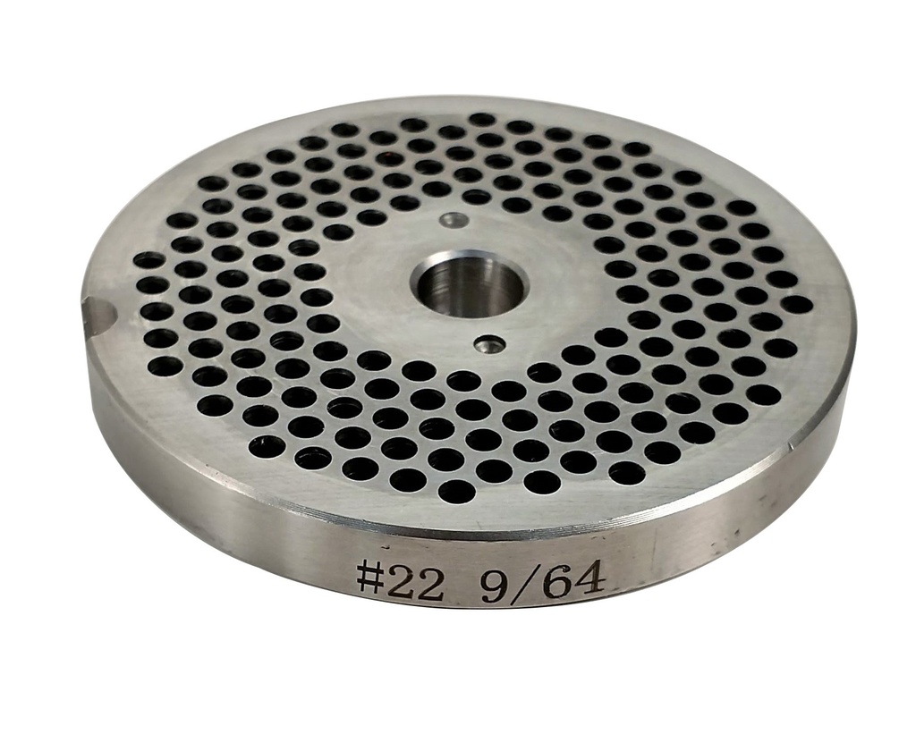9/64" Stainless Steel Grinder Plate #22