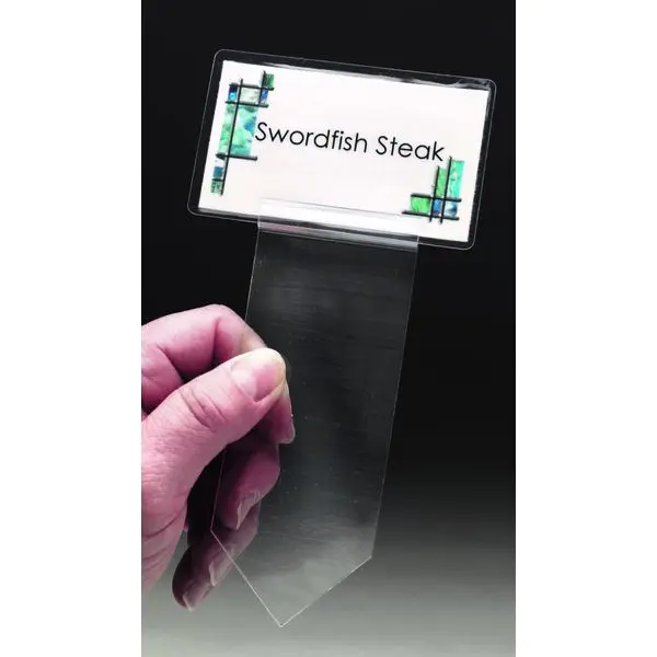 Acrylic Spear Tags 5" x 2"