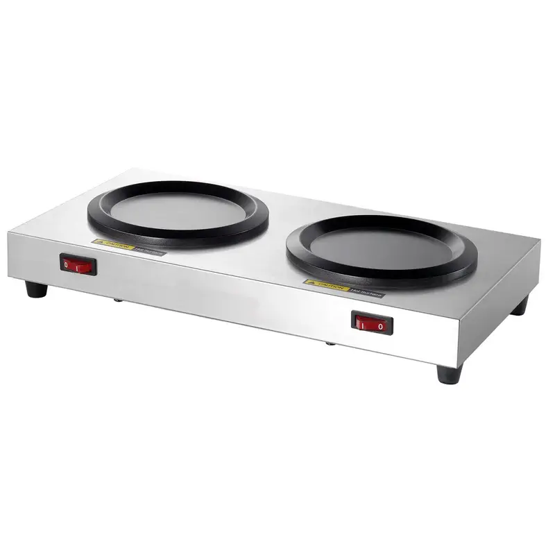 Adcraft CBS-2 Pour-Over Coffee Brewer with 2 Warmers