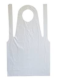 Ambitex P28642 Disposable Poly Apron 28 x 46 White