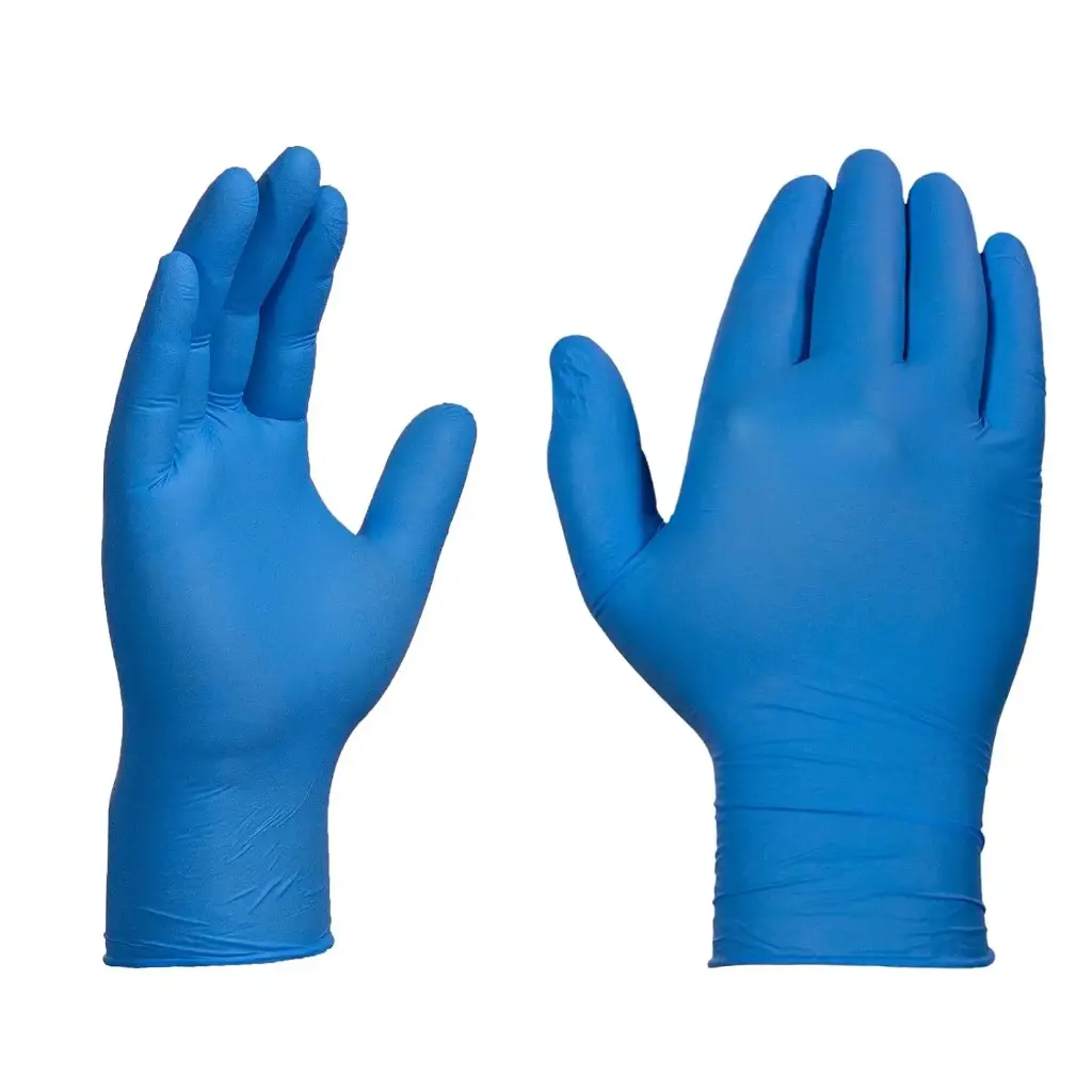 Ammex Xtreme X3 Powder Free Blue Nitrile Glove Large