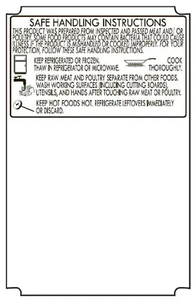 Avery Berkel CX-17 76mm Scale Label Safe Handling Print