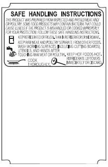 Avery Berkel CX-17 76mm Scale Label Safe Handling Print