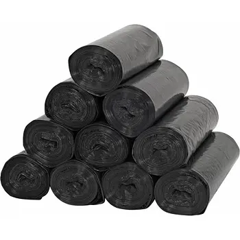 BUTTERFLY 33 Gallon 33" x 39" Low Density Garbage Liner 1.5 Mil Black - 90 / Case