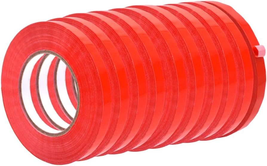 Bag Tape 3/8" Red 16roll/box