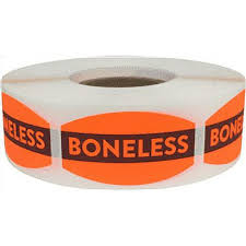 Boneless Printed Round Label Sticker