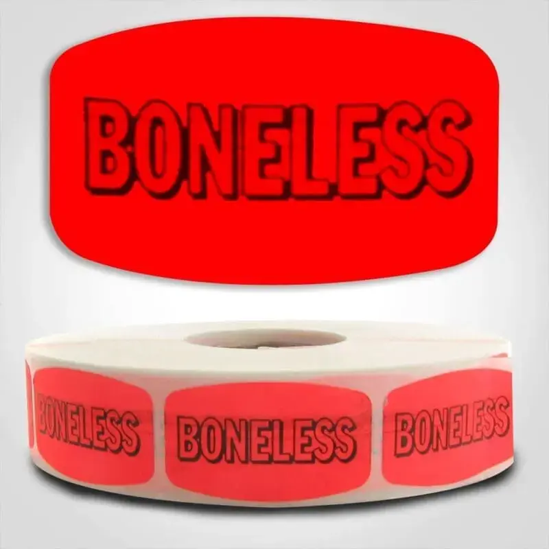 Boneless Printed Round Label Sticker