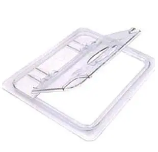 CAMBRO 20CWLN Half Size Cover Lid Flip Notched