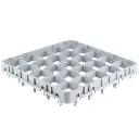 CAMBRO 25E4151 Glass Rack 25 Comp Gray EXTEND