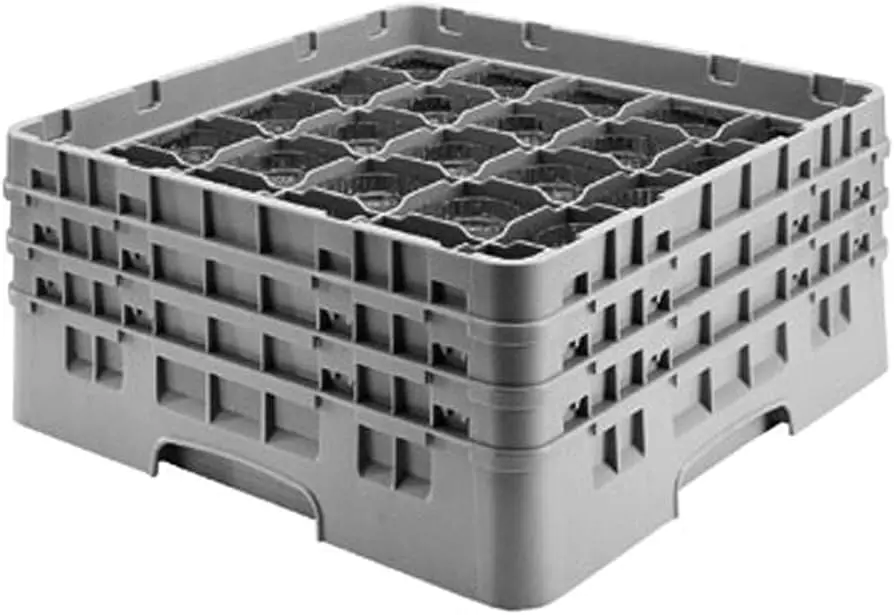 CAMBRO 25S638-151 Glass Rack 25 Comp Gray
