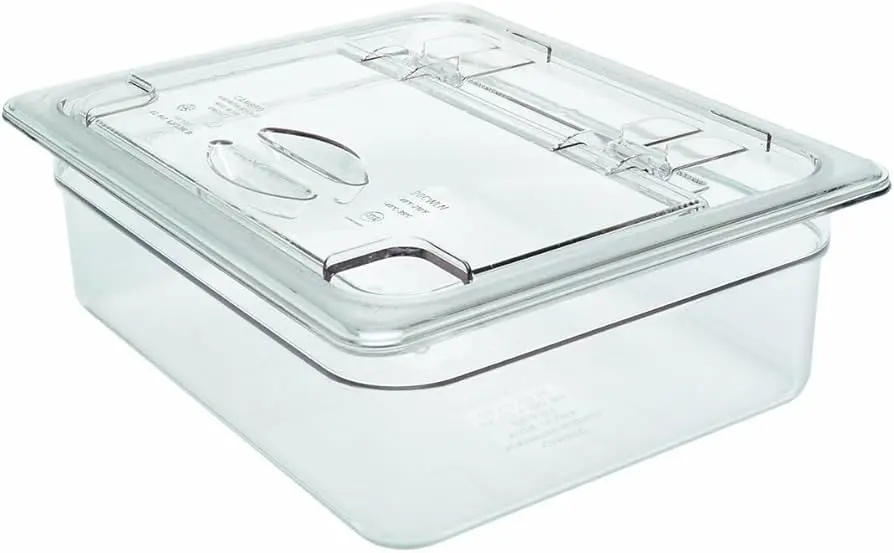 CAMBRO 60CWLN-135 Food Pan Clear 1/6 Hinge Notch