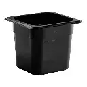 CAMBRO 66CW-110 Black Food Pan 6" Deep, Sixth Size