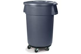 CARLISLE 341144 44 Gallon Garbage Container with Dolly