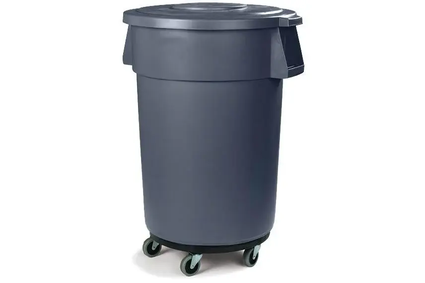 CARLISLE 341144 44 Gallon Garbage Container with Dolly